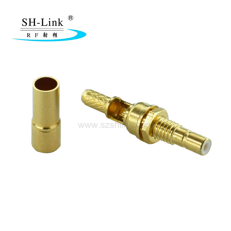 Straight SSMB plug male for 1.37 small cable